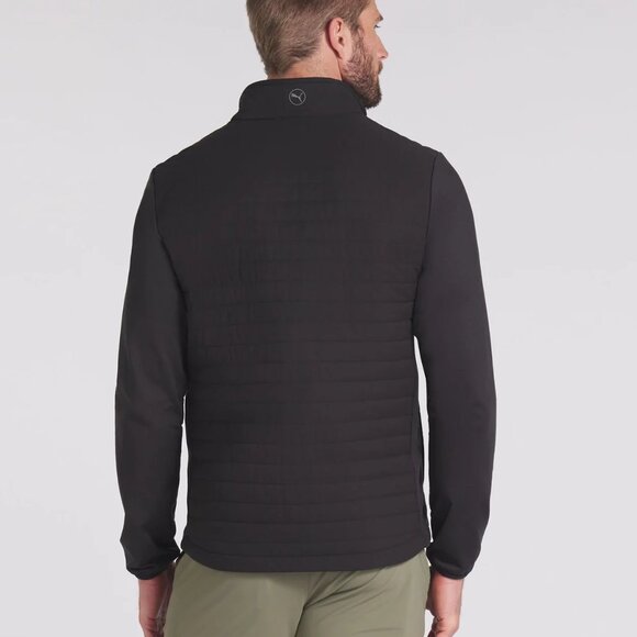PUMA Men's Scotia 2.0 Quilted PrimaLoft Golf Jacket Black, Size XXL (New) - Picture 3 of 16